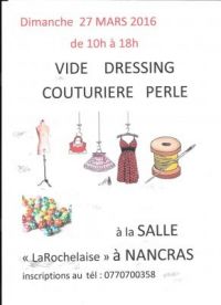 Vide-dressing couturière fil perles de Nancras