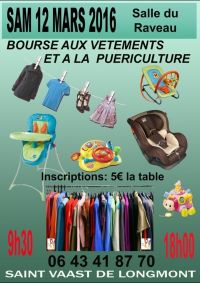 Bourse aux vêtements et puériculture de Saint Vaast de Longmont