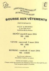 Bourse aux vêtements de Déville les Rouen
