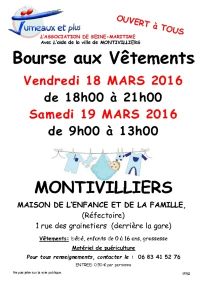Bourse aux vêtements enfants/ado et matériel de puériculture à Montivilliers