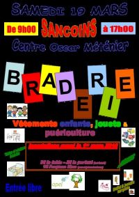 Braderie vêtements enfants - jouets - puériculture de Sançoins