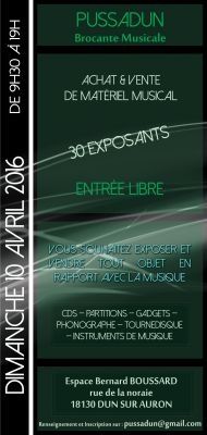 Pussadun (brocante musicale) de Dun sur Auron