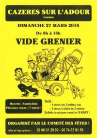 Vide-grenier de Cazères sur l'Adour