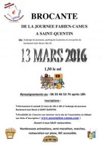 Brocante - Journée Fabien Camus de Saint Quentin