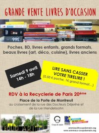 Grande vente de livres d'occasion Emmaüs Coup de main