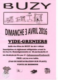 Vide grenier de Buzy