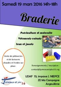 Braderie de 14h à 18h à Angoulème