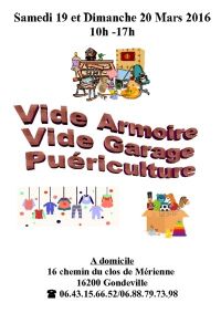 Vide armoire, garage et puériculture de Gondeville