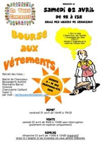 Bourse aux vêtements printemps/été 2016 de Chanceaux sur Choisille
