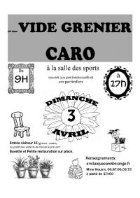 18ème vide grenier de l'école le pré vert de Caro