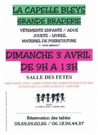 Braderie petite enfance de La Capelle Bléys