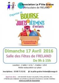 Bourse aux vêtements, jouets et puériculture de Fréland