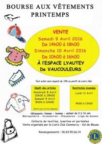 Bourse aux vêtements été de Vaucouleurs