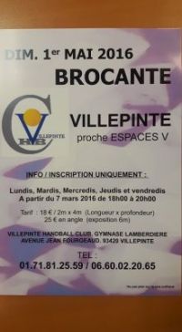 Videgrenier du Club de Handball de Villepinte