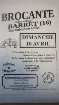 Brocante de l'APE de Barret-lachaise
