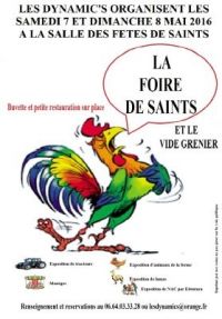 Vide-grenier foire campagnarde et artisanale de Saints