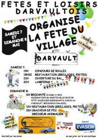 Brocante et fête du village de Darvault