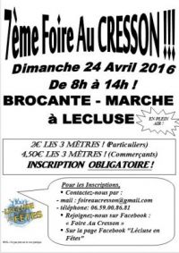 Foire au cresson - Braderie de Lecluse