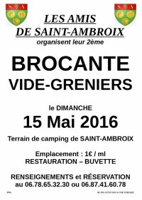 Brocante, vide-greniers des Amis de SAINT AMBROIX
