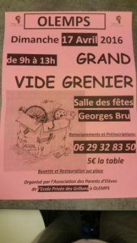 Brocante videgrenier d'OLEMPS