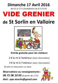 Brocante videgrenier de SAINT SORLIN EN VALLOIRE