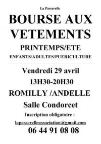 Bourse aux vêtements et objets de puériculture de Romilly sur Andelle