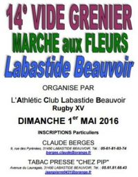 Vide-greniers marché aux fleurs de Labastide Beauvoir