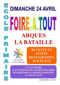 Foire à tout école primaire d'Arques la Bataille