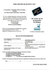 Vide grenier de Quingey