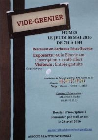 Vide-grenier de Humes Jorquenay