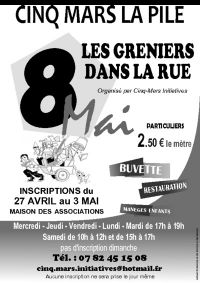 Vide grenier Cinq Mars La Pile