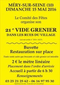 Vide-grenier de MERY SUR SEINE
