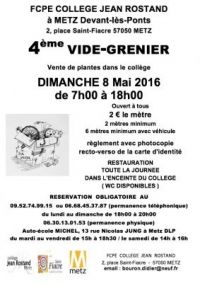 4éme vide-grenier du collège jean rostand