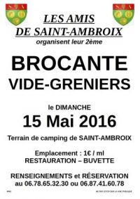 Brocante, Vide-grenier des Amis de Saint Ambroix