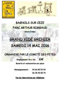 4ème vide grenier du comité des fêtes Bagnols Sur Ceze