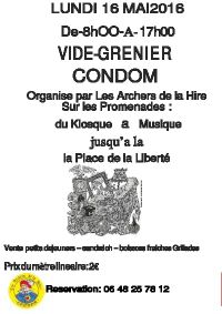 Vide Grenier des Archers de la Hire Condom
