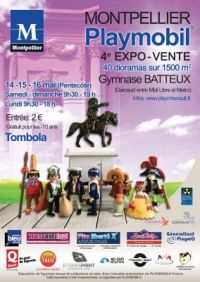 Playmobil : 4°expo-vente 14-15-16 mai 2016 Montpellier