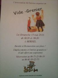 Brocante vide-grenier foire à tout Mirbel