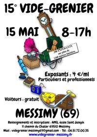 15ème vide grenier de l'APEL Messimy