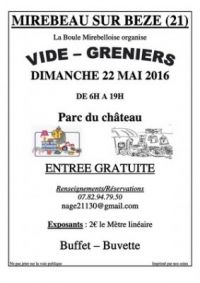Vide-grenier brocante de MIREBEAU SUR BEZE