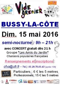 Brocante / vide greniers DE BUSSY LA COTE