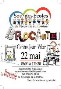 Brocante du sou des écoles Neuville Sur Saone
