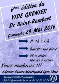 Vide grenier de Saint Rambert Lyon