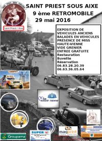 Retromobile et Vide Grenier Saint Priest Sous Aixe
