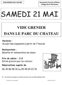 Vide-greniers DE COULONGES SUR L'AUTIZE