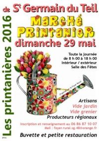 Marché printanier Saint Germain Du Teil