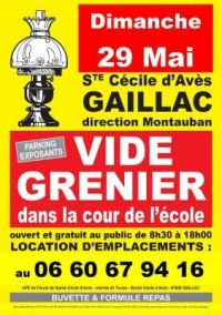 Vide grenier de l'école de Sainte-Cécile d’Avès Gaillac
