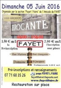 Brocante Vide-grenier Fayet