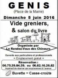 Vide-grenier et Salon du Livre Genis