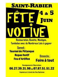 Fête Votive de Saint Rabier - Foire à Tout